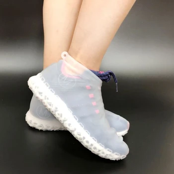 

Disposable Shoe Covers Plastic Waterproof Boot Covers Blue Thick Outdoor Rainy Day Shoe Covers Dropshipping Plastic Disposable