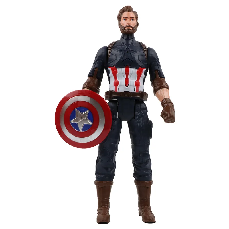 Captain 1no box 12 ''/30 см Marvel Мстители Веном Бэтмен флэш Супермен Человек Паук танос Халк Железный человек Тор Росомаха фигурка игрушки детские подарки - Цвет: Captain 1no box