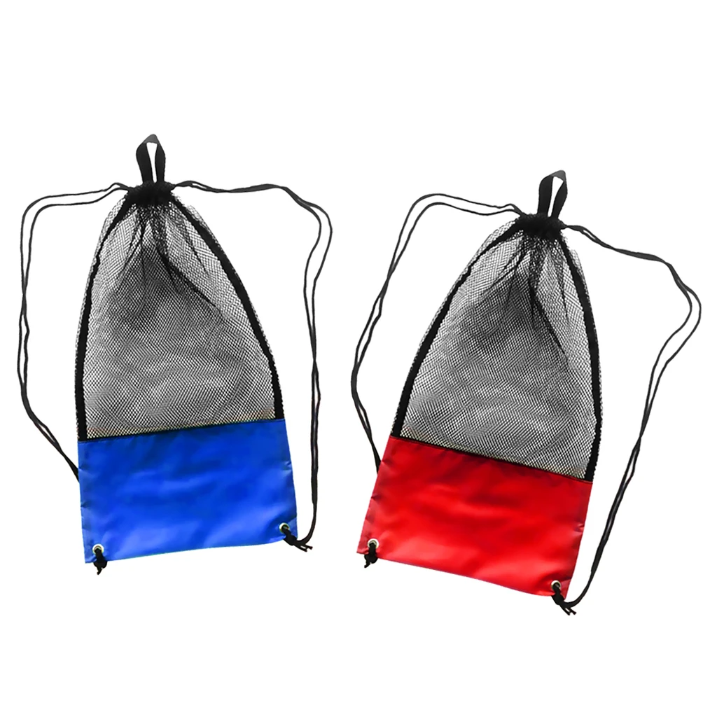 2 шт. Сетчатая Сумка-мешок для плавания, подводного плавания, Сноркелинга 2" x 13"
