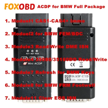 

Yanhua Mini ACDP Programming Master for BMW Full Package with Module1/2/3/4/7/8/11 Total 7 Authorizations