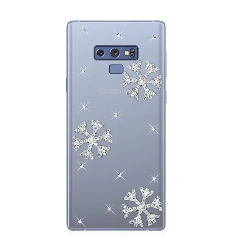 

Note 9 Bling Luxury snowflake Phone Case Cover for Samsung Galaxy NOTE9 A80 A70 A50 A40 A30 A20 A20E A10 M40 M30 M20 M10 A2 Core