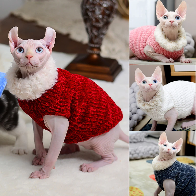 Cat New Years Clothes Christmas Cat Clothes Mink Wool Cat Clothes