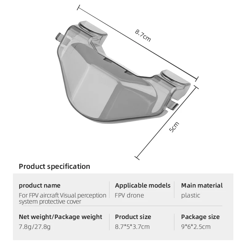 Lens Cap for DJI FPV Combo, FPV drone protective cover . package size 7.8g/27.8g 8.