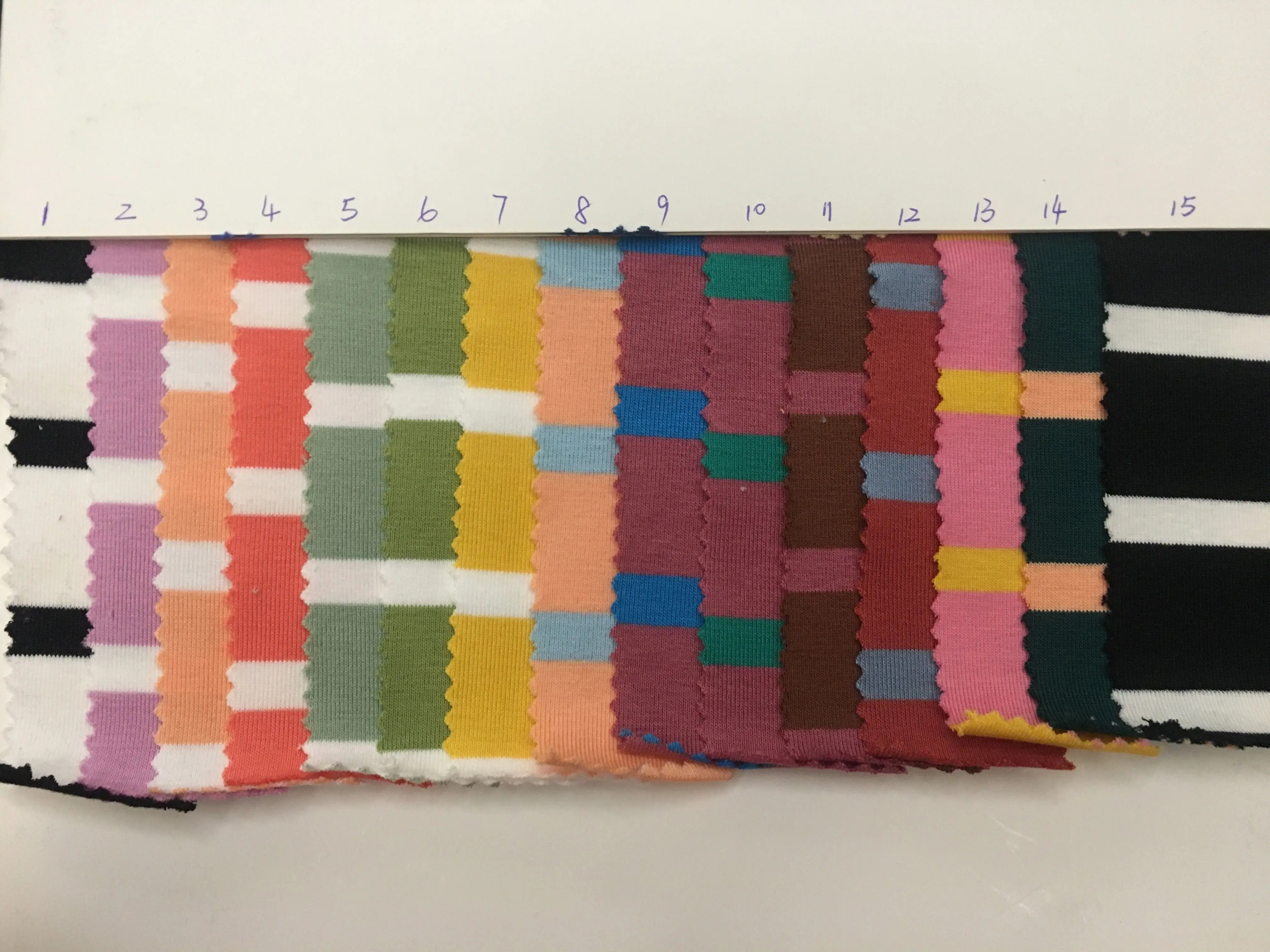 Оптовая продажа напрямую с фабрики полосатая трикотажная ткань N001 #|knit fabric|jersey knit