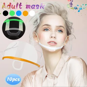 

Transparent Face Mask Scarf Mascarilla Mascarar Plastic Face Mask Pm2.5 Activated Carbon Mask Washable And Reusable Lot Mask