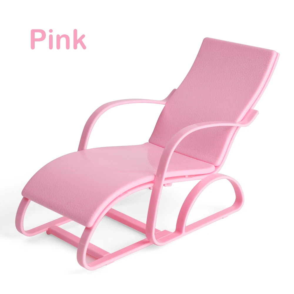 Deluxe Foldable Doll Beach Chair Lounge – Perfect Dollhouse Furniture & Children's Gift Accessory