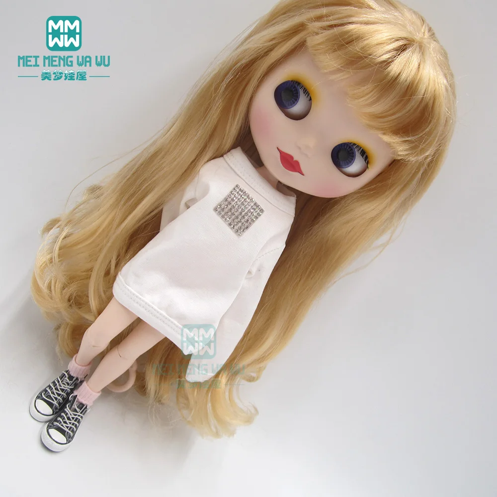 Одежда для куклы подходит 1/6 28-30 см blyth Azone OB23 OB24 модная Толстовка розовый, черный, белый, коричневый