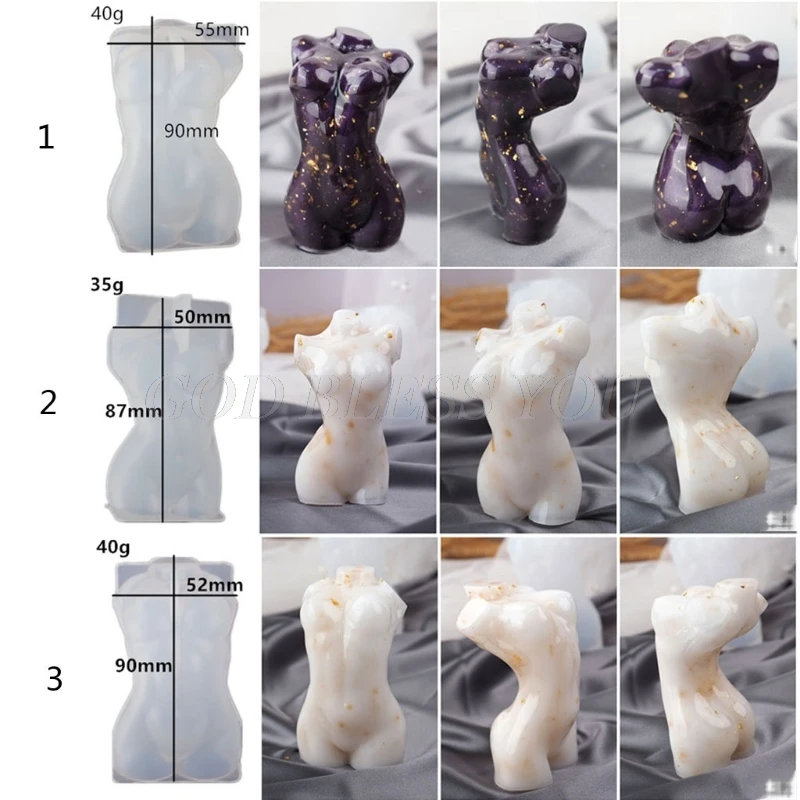 Casting Mold Model Body-Stand-Ornaments Female Silicone Resin Crafts Home-Decor The Human