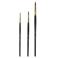 Kolinsky – pinceau à peinture avec manche en bois, 945 pièces, rond, de haute qualité, pour aquarelle, fourniture artistique, 1 pièce 