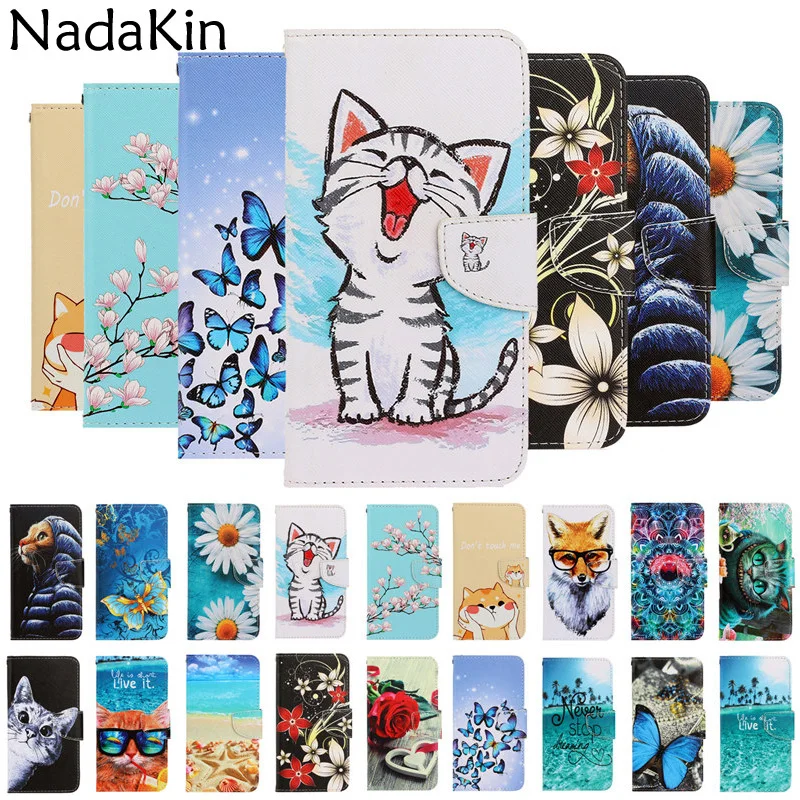 

Cat Animal Buckle Wallet Phone Case for Xiaomi Redmi Note 8T PU Leather Cover with Hand Rope and Card Pocket Dirt-resistant