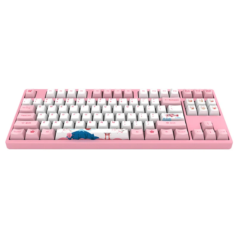  3087 Gaming Mechanical Keyboard 87 Keys 85% PBT USB Wired Gaming Keyboard for PC Computer Gamer