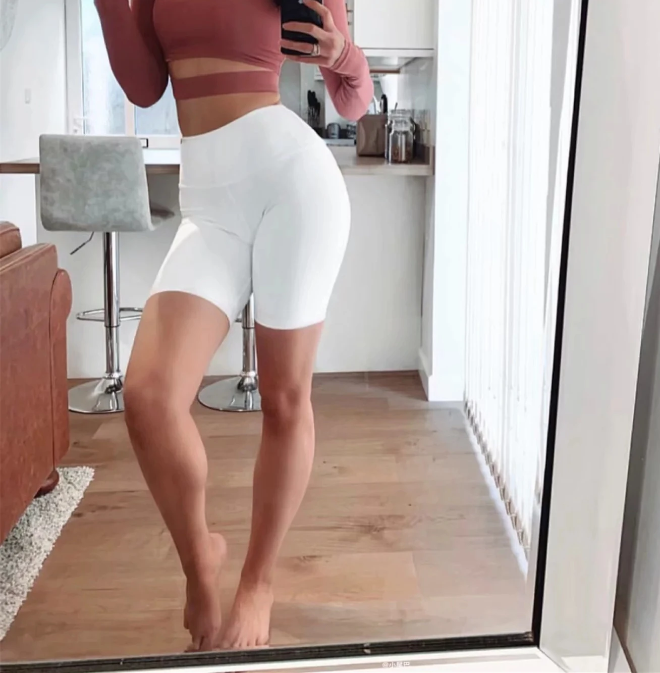 

X-HERR 9 Colors Long Short Training Shorts Running Tight Short Activewear Bottom High Waist Yoga Fitness Nylon Wrokout