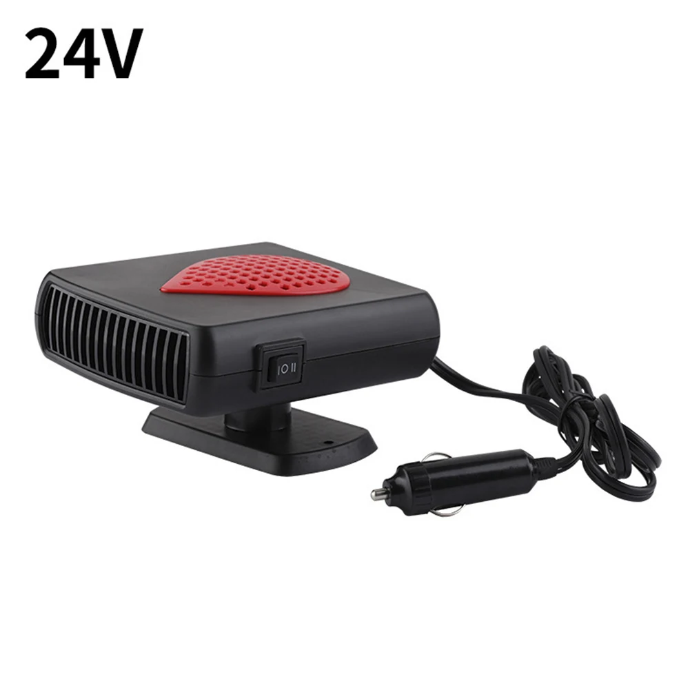 Red 24V 150 Вт вентилятор охлаждения Туманоуловителя аксессуар Вращающийся Регулируемый размораживатель ветрового стекла зимняя сушилка Автомобильный Электрический обогреватель интерьер Авто - Название цвета: Red 24V