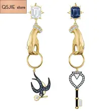 Высокое качество SWA Новая серия Роскошный кулон для любимой девушки подарок серьги