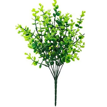 

8Pcs Fake grass money leaf green plants for Home Wedding Courtyard Indoor and Outdoor Decoration