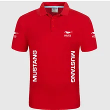 Летняя Высококачественная брендовая рубашка поло с логотипом Mustang, рубашка с коротким рукавом, модная повседневная Однотонная рубашка поло, рубашки унисекс