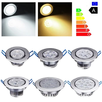 

54W LED ceiling light Cool / Warm White Recessed Spot Light Bulb Down_light Ceiling Light Lamp AC85V-265V