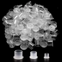 1000pcs Plastic Tattoo Ink Cups Caps With Base Holder Permanent Makeup Pigment Ink Caps Cups Tattoo Accessories