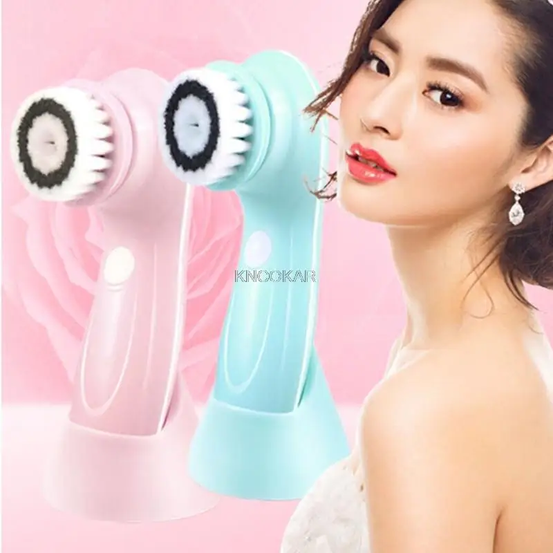 Czyszczenie twarzy Cleaner Massager wibracje wodoodporne produkty czyszczące pędzel do twarzy usuwanie pędzel do twarzy miękka skóra pielęgnacja