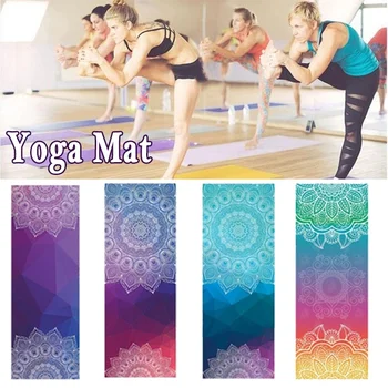 

Classic Mandola Yoga Towel Diamond Texture Non Slip Portable Travel Yoga Mat Towel Mat Cover Pilates Fitness Yoga Blanket