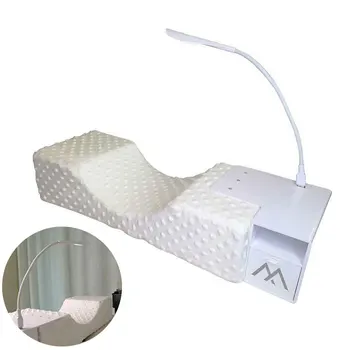 

U Shape Pillow Eyelash Extension Set USB Powered Makeup Tool Acrylic Disinfection Ergonomic Professional Grafting LED Light