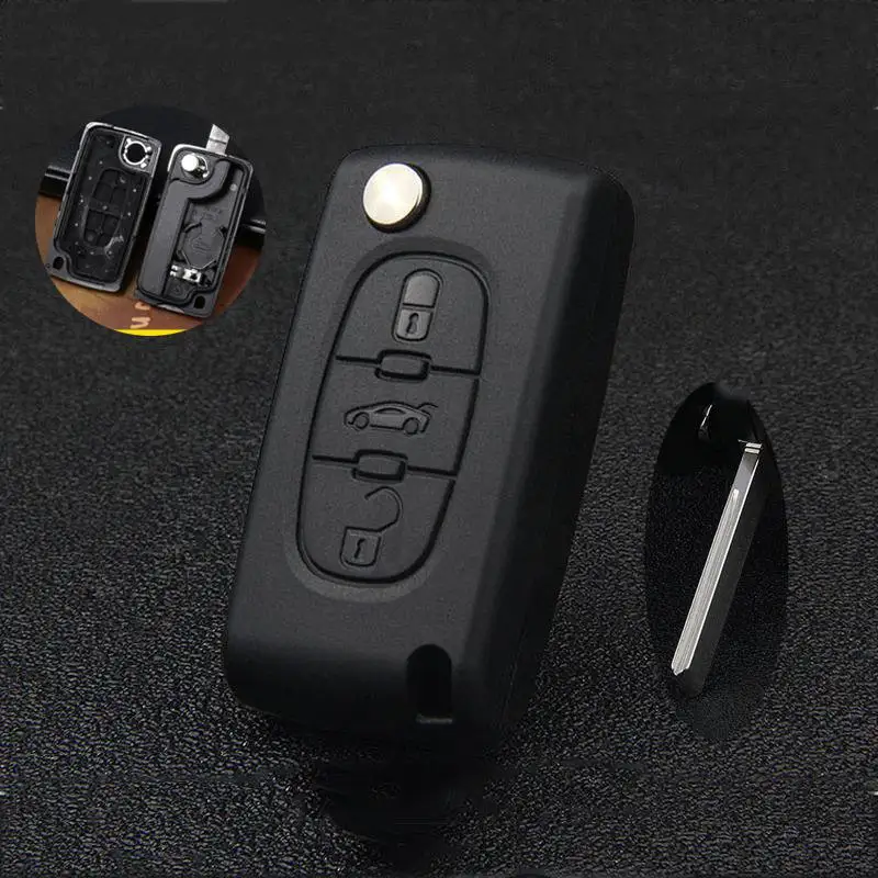 Автомобильный складной ключ с дистанционным управлением два чехла для ключей