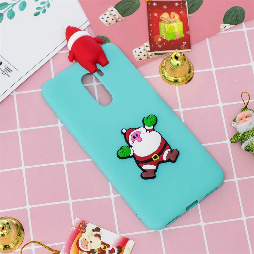 Christmas Cover For Xiaomi MI A1 A2 Pocophone F1 Cartoon NEW YEAR Gift TPU Case for Redmi 4X S2 Note 4 Soft Silicone Cover