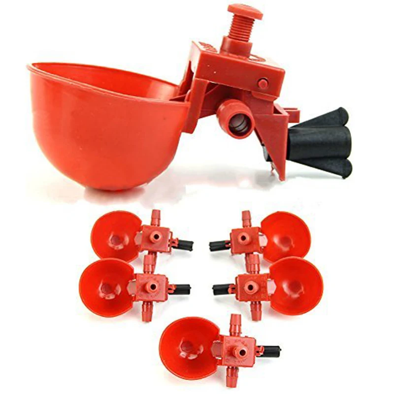 Best Selling 2019 Products Feed Automatic Bird Coop Poultry Chicken Fowl Drinker Water Drinking Cups 5Pcs