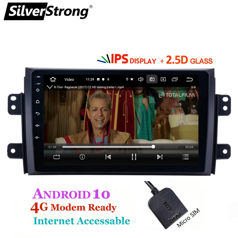SilverStrong ips 2.5D 2Din Android10 радио автомобиля gps для SUZUKI SX4 MP4 MP3 Maruti радио для FIAT Sedici Navitel gps Navi