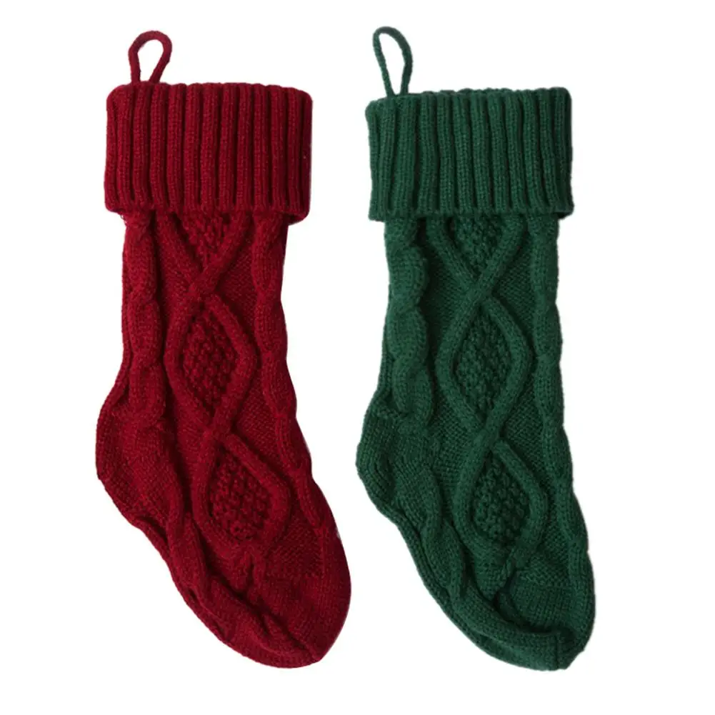 Рождественские носки, подарки, Рождественская елка, Декор, носки с подвеской, детские украшения, сладкий подарок в сумочке, рождественские украшения для дома, 1 шт., 4p - Цвет: C