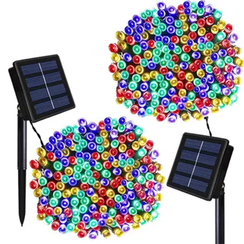 

LED Solar String Lights Outdoor Small Lanterns Lawn Garden Layout Hanging Lights Terrace Courtyard Decoration Lights Fairy Light
