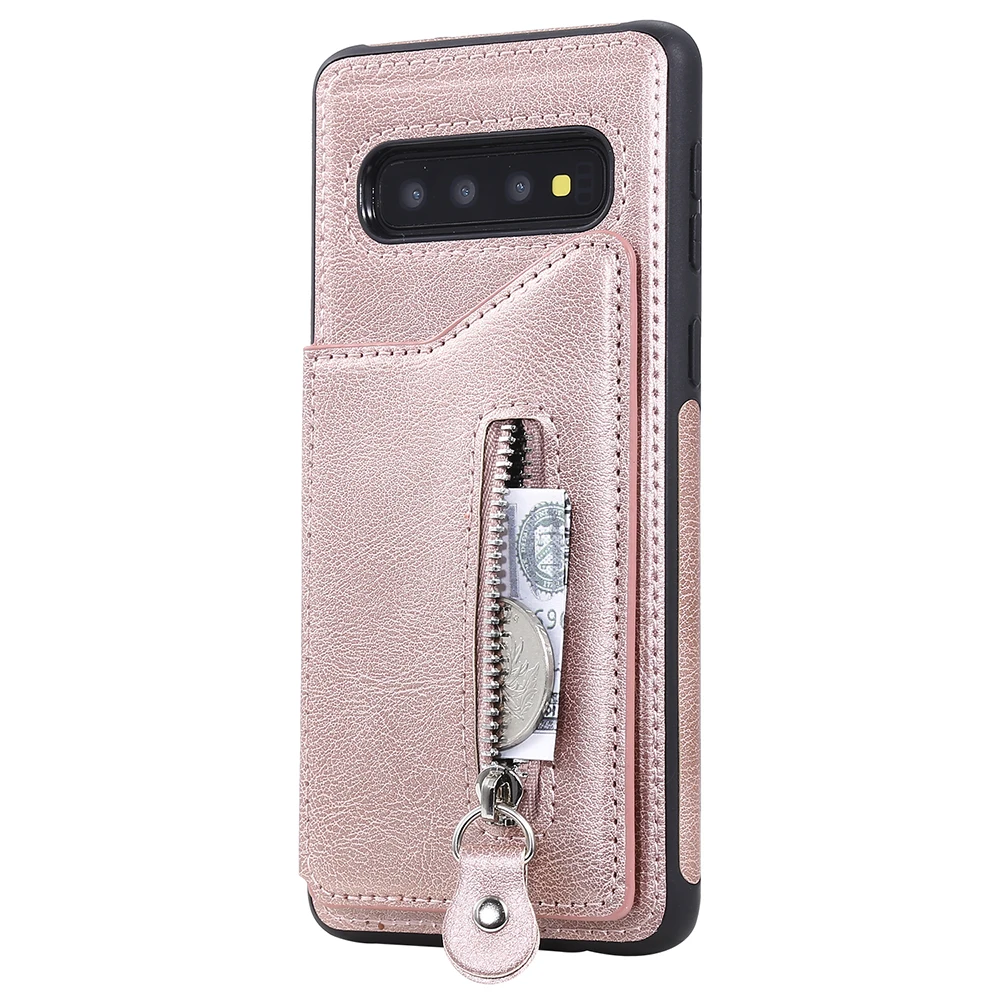Кошелек на молнии Держатель для карт чехол для samsung Galaxy Note 10 Pro 10+ 9 8 кожаный чехол для телефона для samsung S10E S9 S10 Plus A50