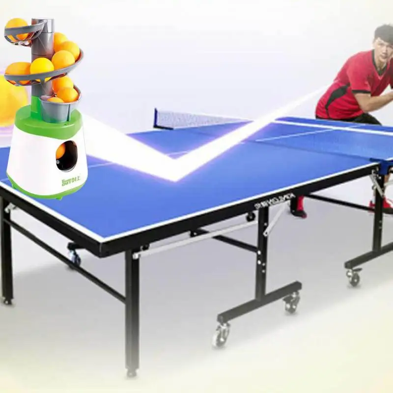 Robô de Mesa para Estudantes Raquete de Tênis de Mesa Pacotes de Ping-pong para Presente Máquina de Treinamento Bolas de Bolas Esportiva com 10 Mini Mod. 314787
