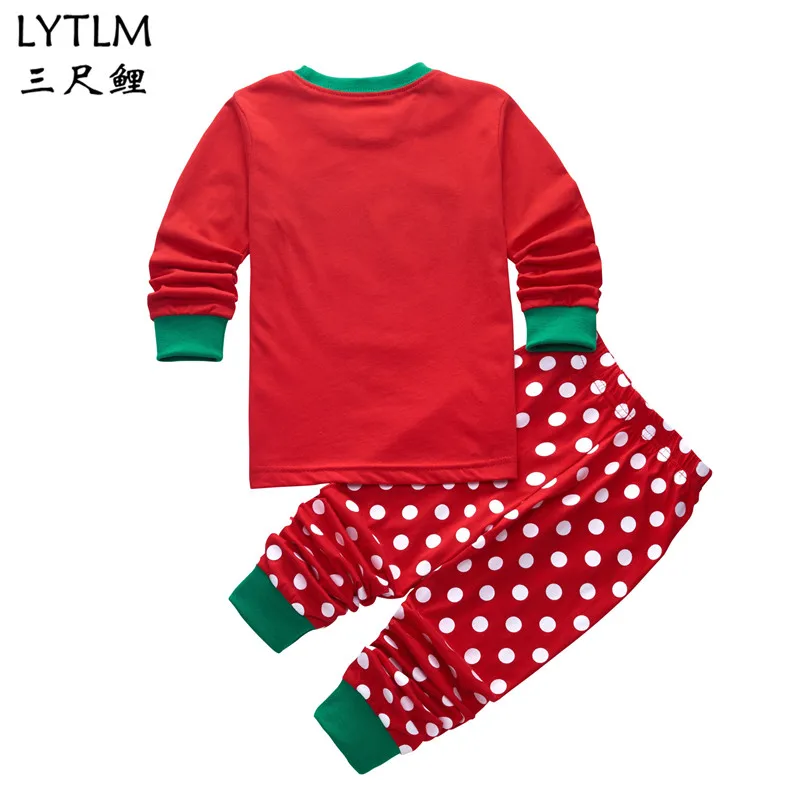 LYTLM/Одежда для маленьких детей летний комплект из 2 предметов для мальчиков, Рождественский топ и штаны, детский спортивный костюм для девочек, одежда с Микки для мальчиков
