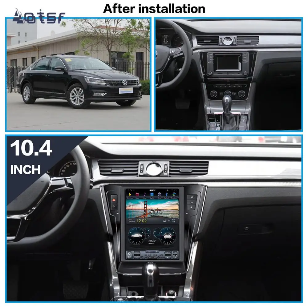 

Tesla Style Android 8.1 GPS Navigation DVD Player For Volkswagen Passat 2015+ Car Auto Radio Stereo Multimedia Head Unit Player