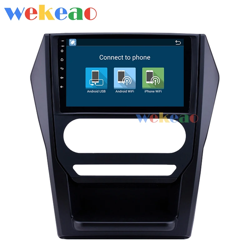 Wekeao сенсорный экран " Android 9,0 Автомагнитола для Mahindra Scorpio Android авто gps навигация wifi 4G DSP усилитель