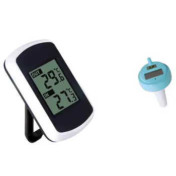 

Floating Wireless Digital Thermometer with Transmitter For Swimming Pool Backlit Floating Temperature Transmitter Meter