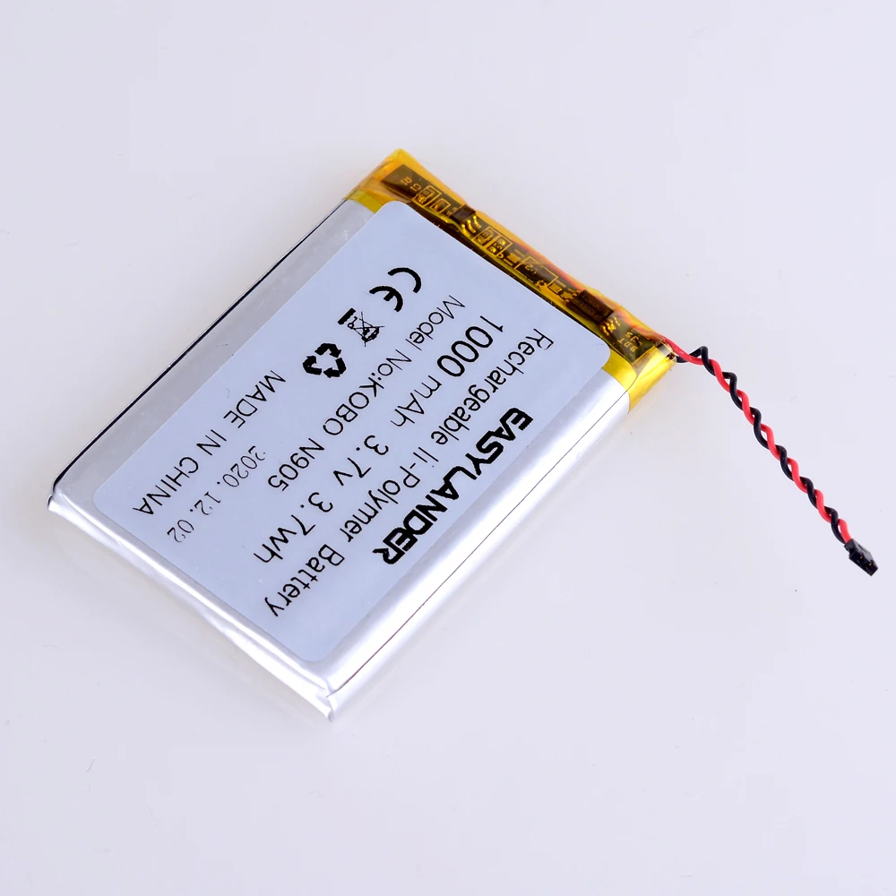 

3.7V 1000mAh Rechargeable li Polymer Li-ion Battery For Mp4 PAD DIY bluetooth kobo n905b,kobo n905,kobo n905c