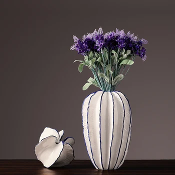 

Modern Minimalist Ceramic Vase Decoration Creative Countertop Tv Cabinet Flower Arrangement Vase Decoration Carambola Vases