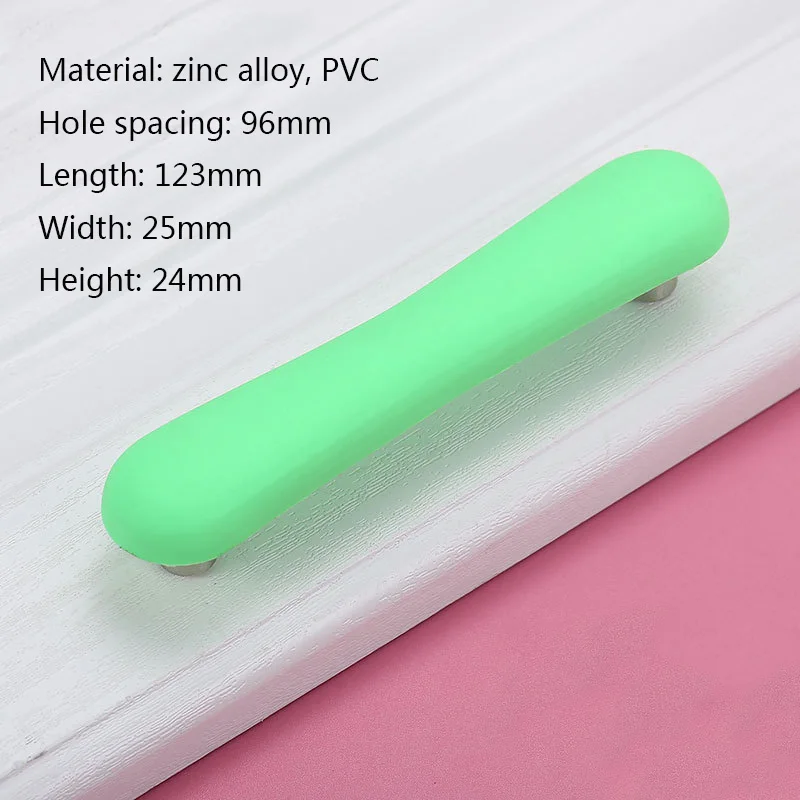 G3 green CC96mm Мультяшный ящик для детской ручки, персональная новинка, детская комната, спальня, прикроватный столик, маленькая ручка, звезда, луна, дверь шкафа - Цвет: G3 green CC96mm