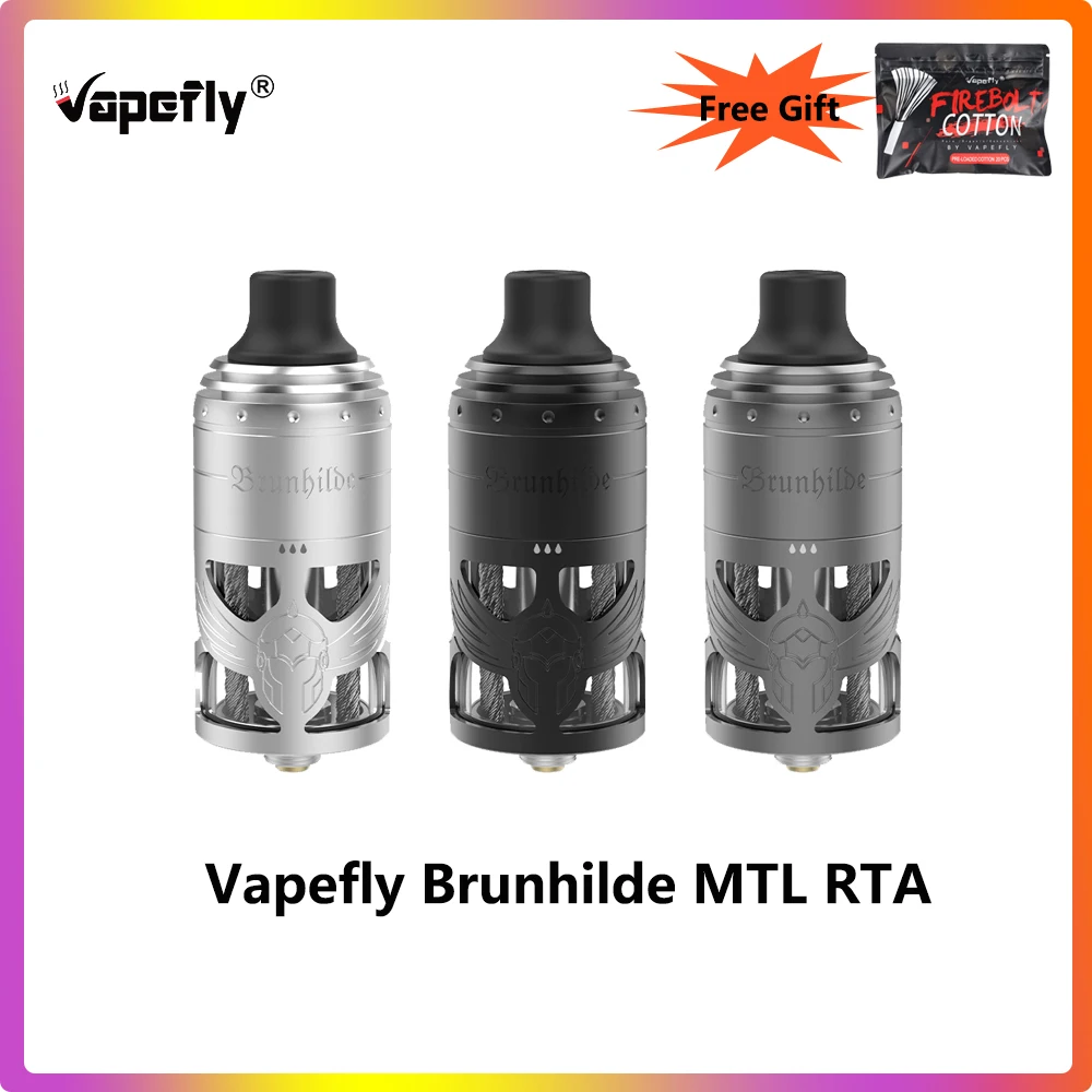 Оригинальный испаритель Vapefly Brunhilde MTL RTA Tank 5 мл 2 атомайзер 23 мм одна катушка 6