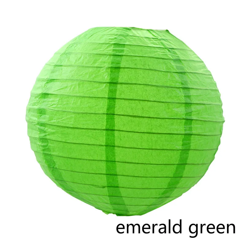 lantern Emerald gree 4/6/8/10/12/14/16 дюймов Декоративные Бумага Pom poms подвесной бумажный фонарик шары диаметром украшение на свадьбу День рождения Детская праздничная одежда; расходные материалы - Цвет: lantern Emerald gree