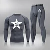 2-piece Set Men Sport Thermal Underwear Sports Compression Underwear Gym Training Tights Quick-Drying Wicking Clothing Sport Set 5