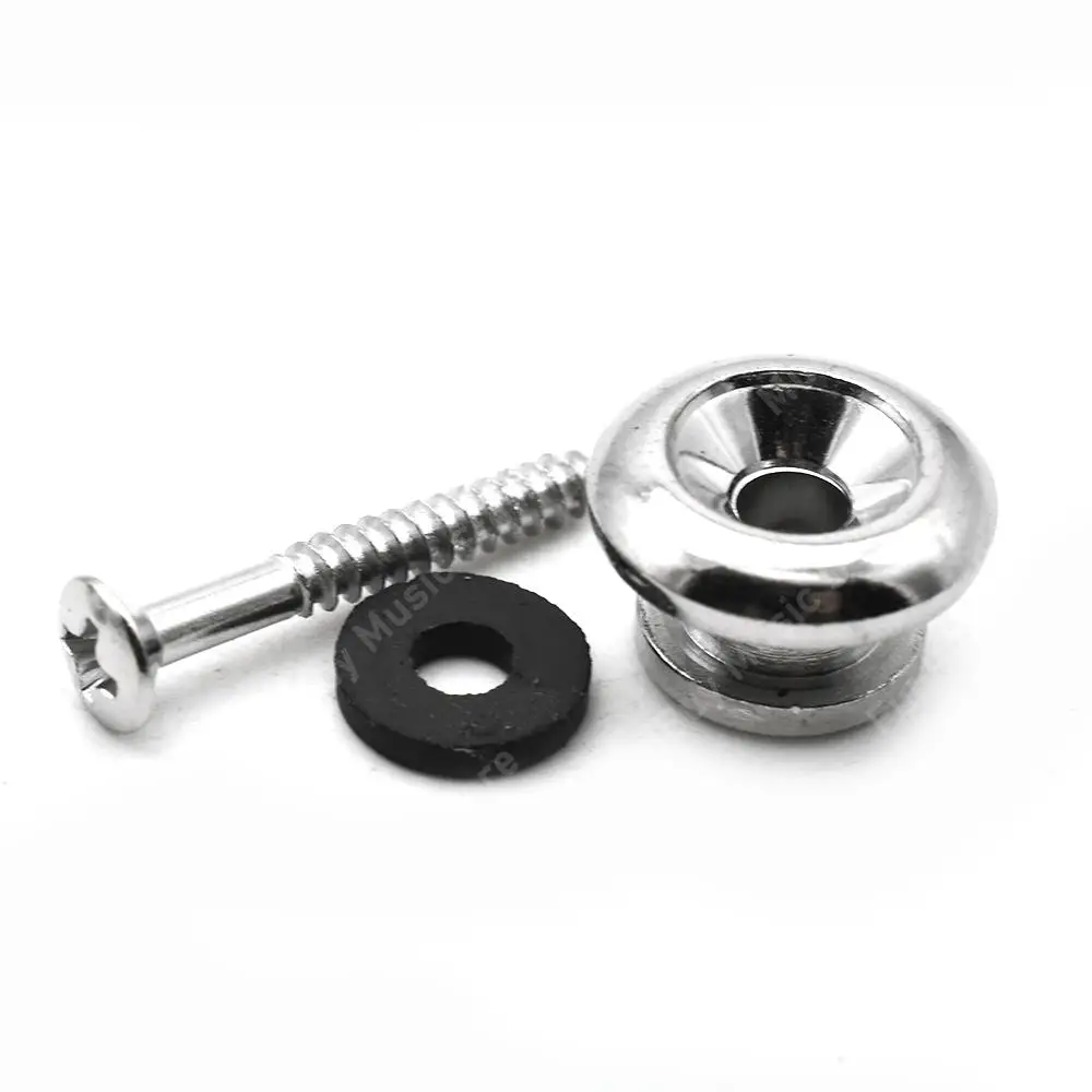 IBANEZ Strap Button - chrome made of metal- for acoustic guitars (5ASP12F), Strap Buttons & Endpins, Acoustic Guitars, Spare Parts, Ibanez