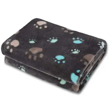 

Pet Blanket Flannel Fleece Dogs Soft Warm Sleep Mat Foot Print Winter Dog Cat Bed Mat Blanket Pad Cushion Cover Mat Home Rug