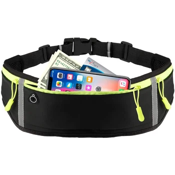 

Running Belts Waist Pack Women Men Water Resistant Sports Waist Belt for Hiking Fitness Travel Running
