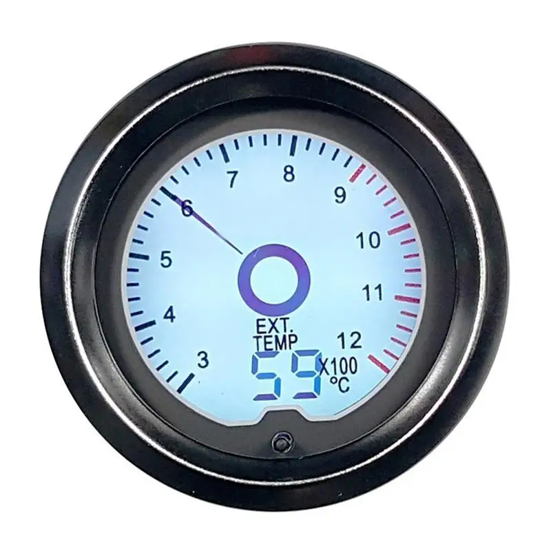 Ext temp gauge 52 мм Автомобильный турбо Boost Gauge PSI температура газа температура воды температура масла пресс воздуха топлива Датчик вольтметр Тахометр гоночный воздушный расход топлива - Цвет: Ext temp gauge