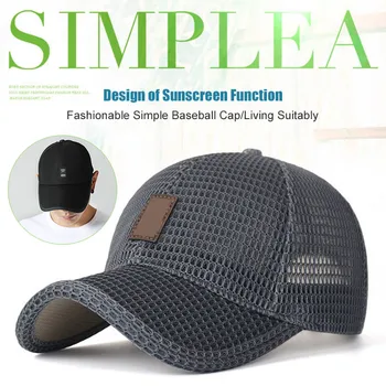 

Men Summer Mesh Sport Baseball Cap Hat Outdoor Visor Sun Protection Cap ENA88
