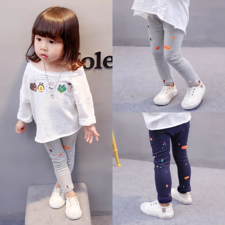 

Children's Elastic Warm Leggings Plus Thickening Winter Leggings Kids Baby Girl Leggins Sports Leggings For Little Girls