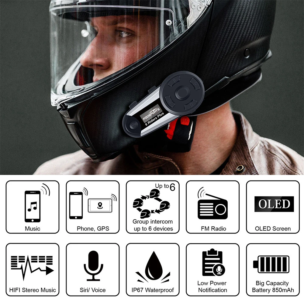Fodsports V6 Plus Motorcycle Helmet 